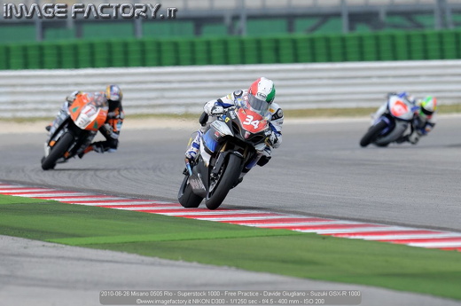 2010-06-26 Misano 0505 Rio - Superstock 1000 - Free Practice - Davide Giugliano - Suzuki GSX-R 1000